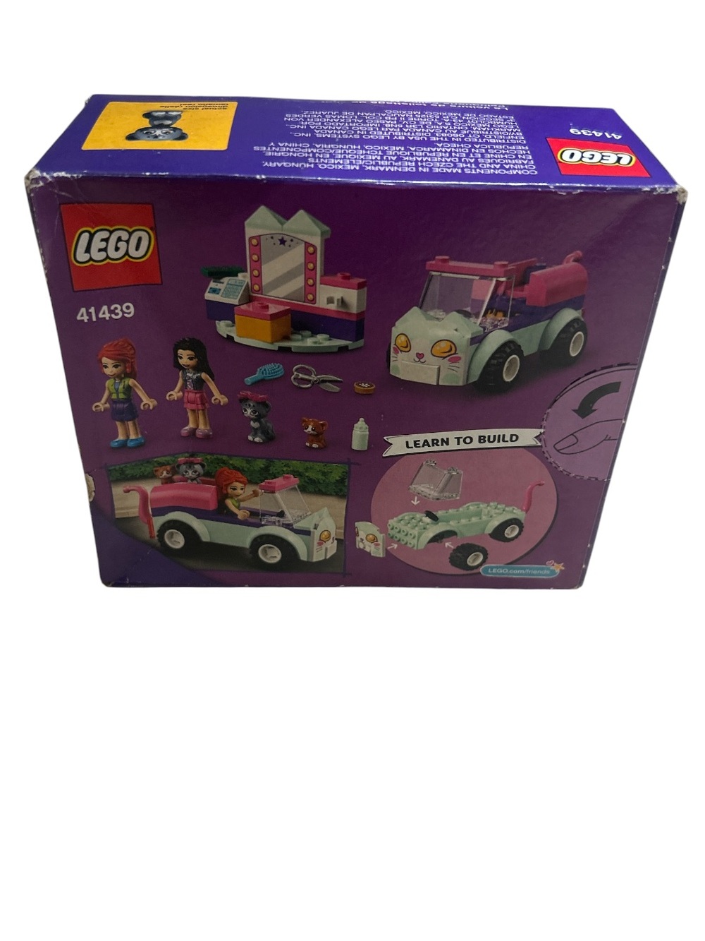 Lego Friends Cat Grooming Car 41439- Pink, Purple & Mint NWT - Picture 3 of 3